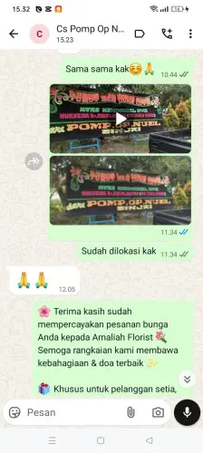 Testimonial Papan Bunga gunungwangun