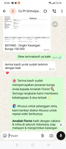 Testimonial Papan Bunga gunungwangun