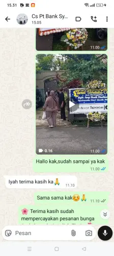 Testimonial Papan Bunga gunungwangun